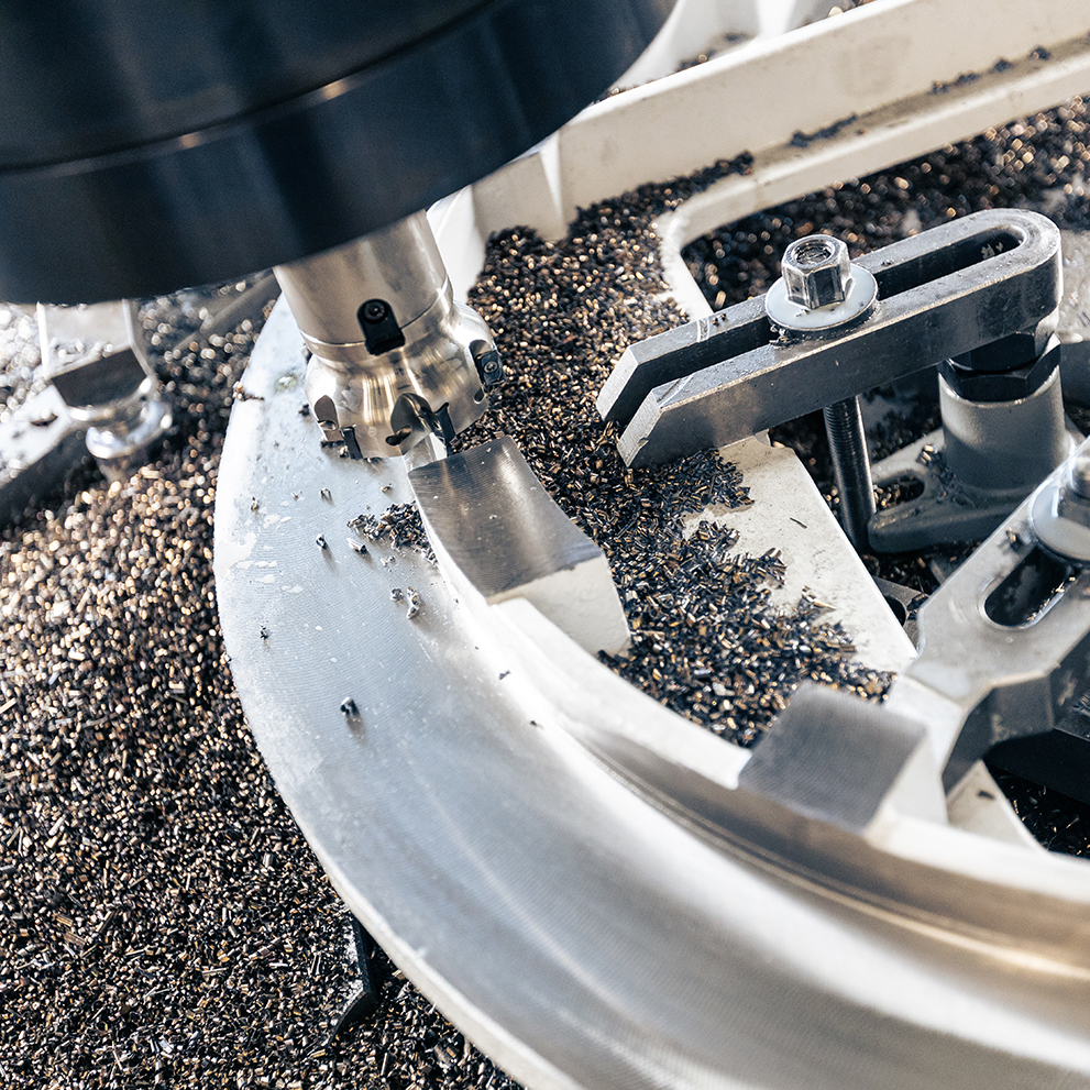 streicher zerspanung bauteil nahansicht