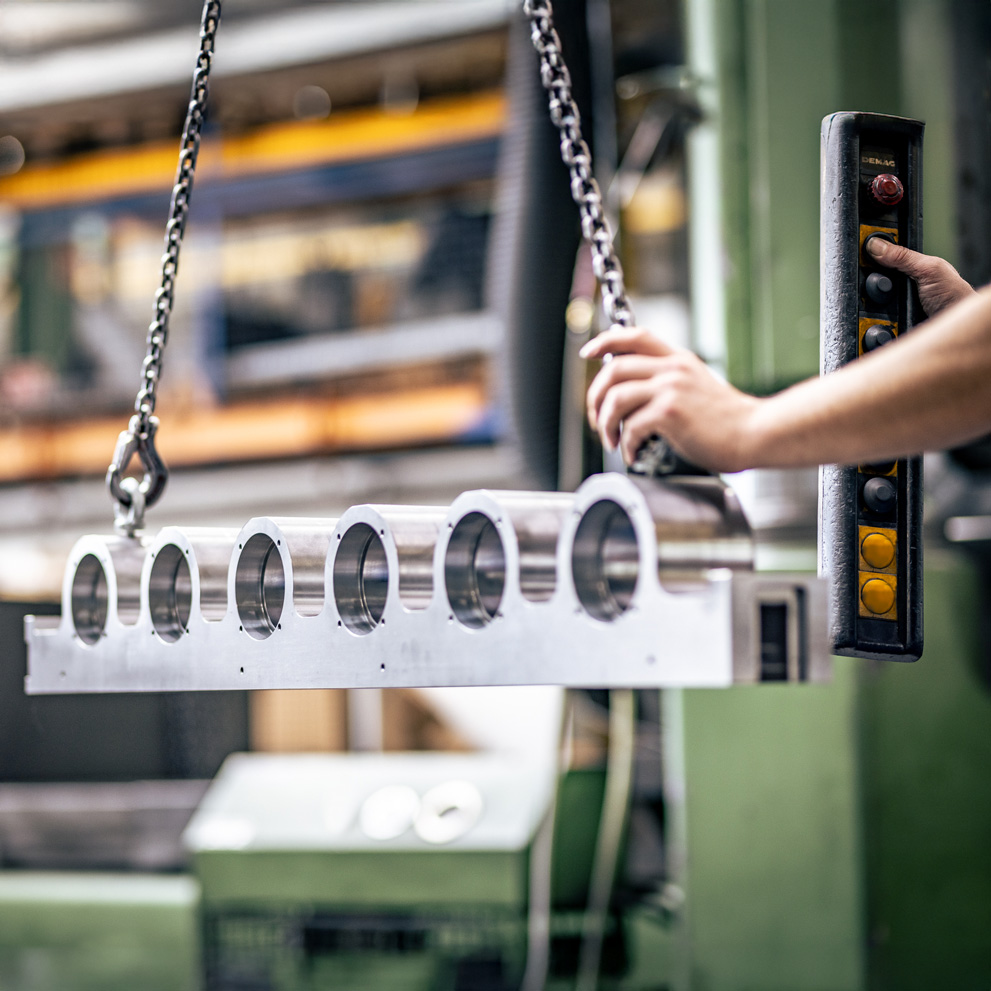 streicher zerspanung bauteil nahansicht